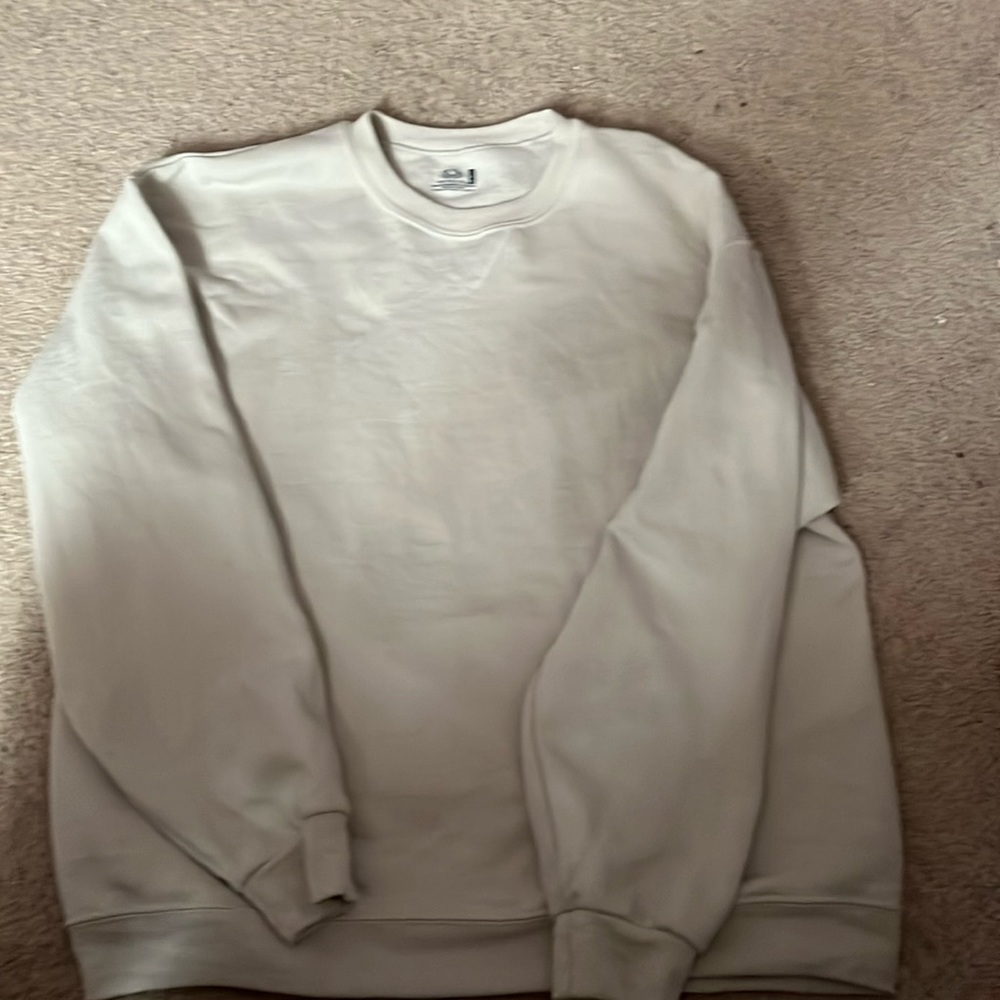 Tan crew neck sweatshirt